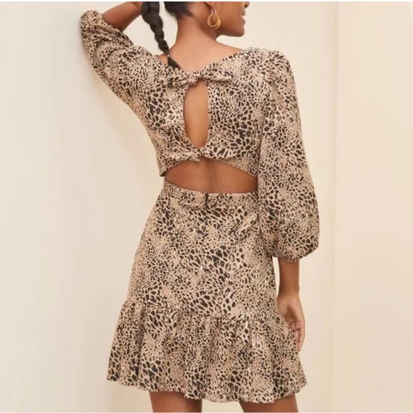 Anthropologie Maeve Knit Cut Out Mini Dress | Size 4P - Picture 3 of 6